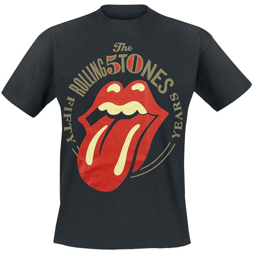 The Rolling Stones - 50 Years - T-Shirt - czarny M, L, XL, XXL, 3XL okazyjna cena EMP