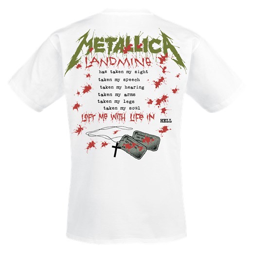 Metallica - One Landmine - T-Shirt - biały S, M, L, XL, XXL, 3XL EMP promocyjna cena