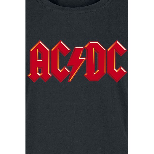 AC/DC - Red Logo - T-Shirt - czarny S, M, L, XL, XXL EMP