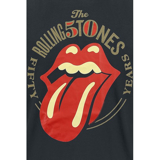 The Rolling Stones - 50 Years - T-Shirt - czarny M, L, XL, XXL, 3XL okazja EMP