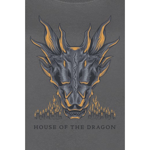 Gra o Tron - House of the Dragon - Illuminated - T-Shirt - szary S, M, L, XL EMP