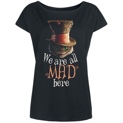 Alicja w Krainie Czarów - We Are All Mad Here - T-Shirt - czarny S, M, L, XL, XXL, 3XL EMP