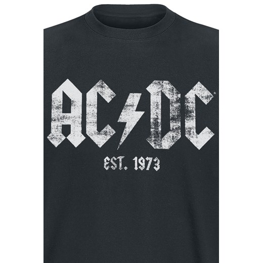 AC/DC - Est, 1973 - T-Shirt - czarny S, M, L, XL, XXL, 3XL, 4XL, 5XL EMP