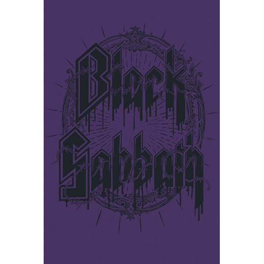 Black Sabbath - Black Emblem - T-Shirt - purpurowy S, L, XL, XXL EMP