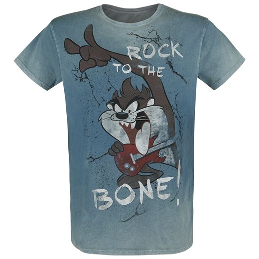 Looney Tunes - Taz - Rock To The Bone! - T-Shirt - niebieski S, M, L, XL, XXL EMP