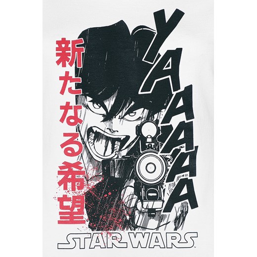 Star Wars - Han Solo - Anime - T-Shirt - biały S, M, L, XL EMP