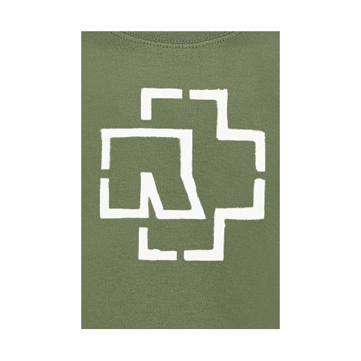 Rammstein - Logo - T-Shirt - oliwkowy S, M, L, XL, XXL EMP