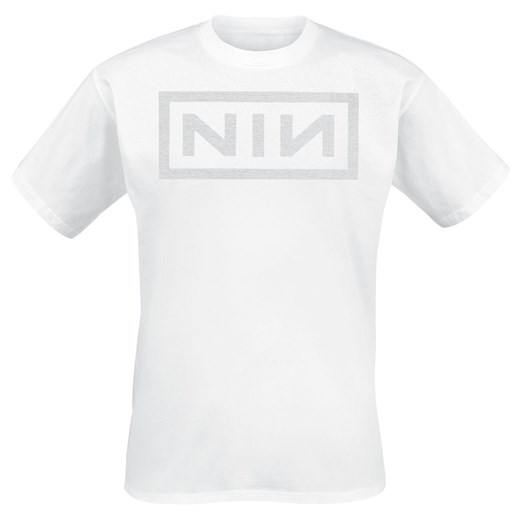 Nine Inch Nails - Classic Logo - T-Shirt - biały S, M, L, XL, XXL wyprzedaż EMP
