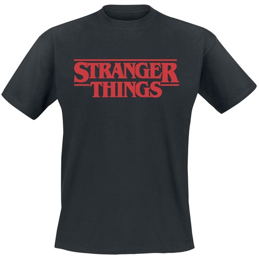 Stranger Things - Classic Logo - T-Shirt - czarny M, L, XL EMP