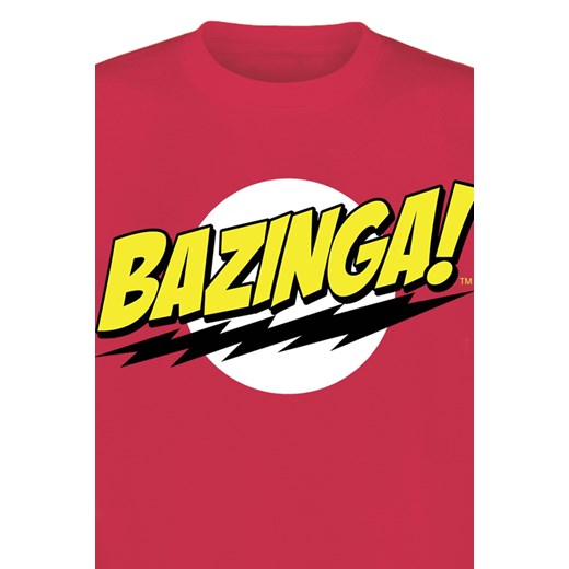 The Big Bang Theory - Bazinga - T-Shirt - czerwony S, M, L, XL, XXL, 3XL, 4XL EMP