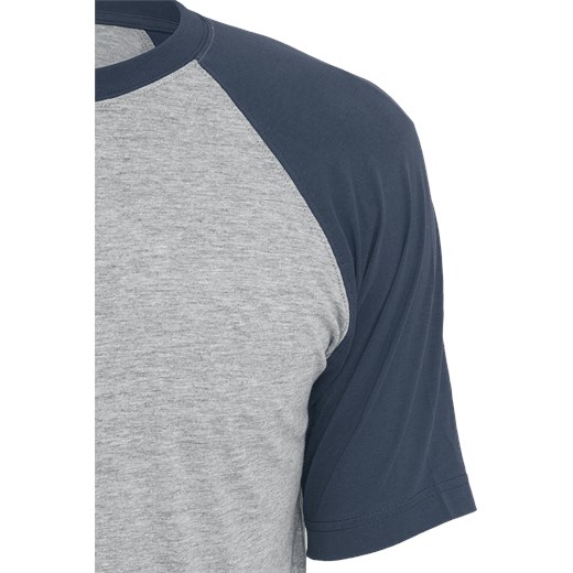 Urban Classics - Raglan Contrast Tee - T-Shirt - odcienie szarego granatowy S, M, L, XL, XXL, 3XL, 4XL, 5XL EMP