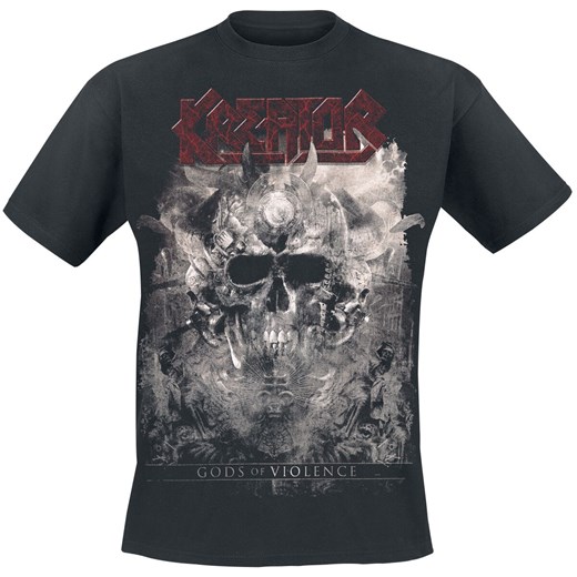 Kreator - Gods Of Violence-Skulls - T-Shirt - czarny M, XL, XXL EMP