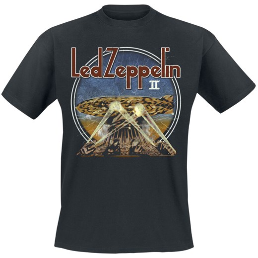 Led Zeppelin - LZII Searchlights - T-Shirt - czarny S, M, L, XL, XXL EMP