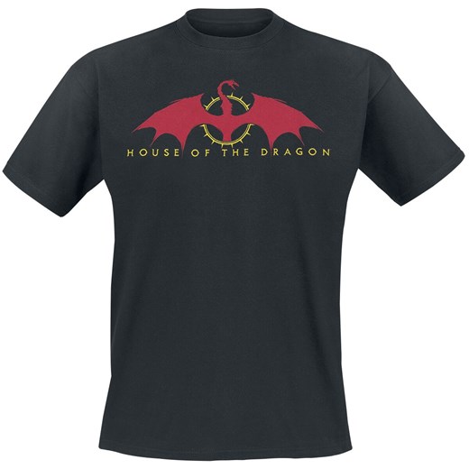 Gra o Tron - House of the Dragon - Red wings - T-Shirt - czarny S, M, XL, XXL EMP