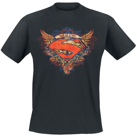 Superman - Wings Shield - T-Shirt - czarny S, M, L, XL, XXL, 3XL EMP