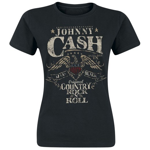 Johnny Cash - Rock &apos;n&apos; Roll - T-Shirt - czarny S, M, L, XL, XXL EMP