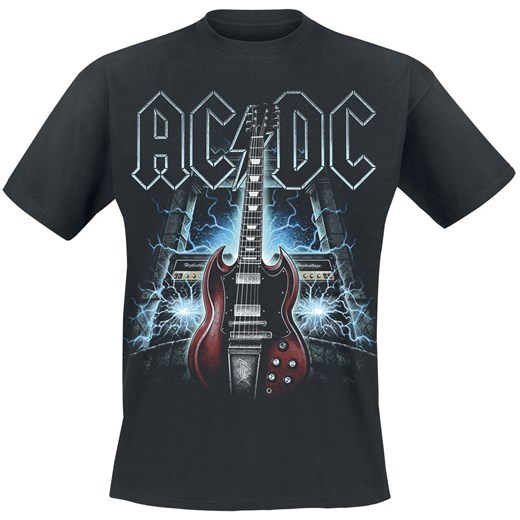 AC/DC - High Voltage Guitar - T-Shirt - czarny L, XL, 3XL, 5XL EMP