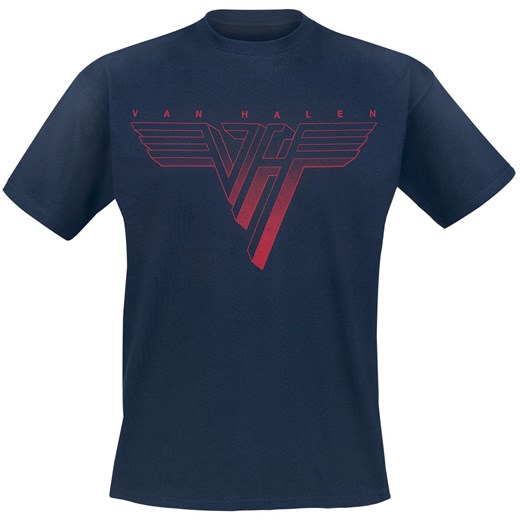 Van Halen - Classic Red Logo - T-Shirt - granatowy S, M, L, XL, XXL, 3XL EMP