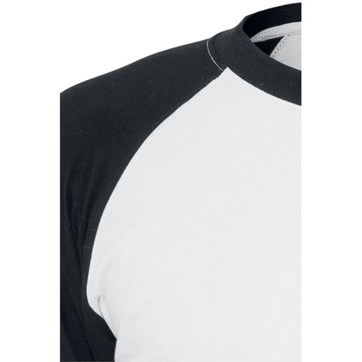 Urban Classics - Contrast 3/4 Sleeve Raglan Tee - Longsleeve - biały czarny M, L, XL, XXL EMP