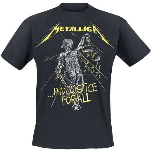 Metallica - ...And Justice For All - Tracklist - T-Shirt - czarny M, L, XL, XXL, 3XL, 4XL, 5XL wyprzedaż EMP