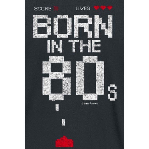 Born In The 80s - Born in the 80s - T-Shirt - czarny M, L, XL, XXL, 3XL EMP