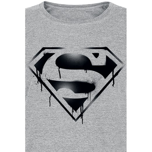 Superman - Logo - T-Shirt - szary (Heather Grey) S, M, L, XL, XXL EMP