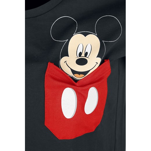 Myszka Miki i Minnie - Pocket Face - T-Shirt - czarny S, M, L, XL, XXL, 3XL EMP