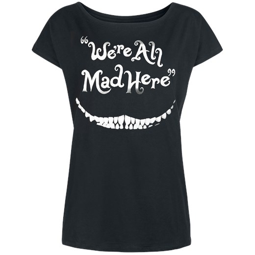 Alicja w Krainie Czarów - Grinsekatze - We&apos;re All Mad Here - T-Shirt - S, M, L, XL, XXL EMP