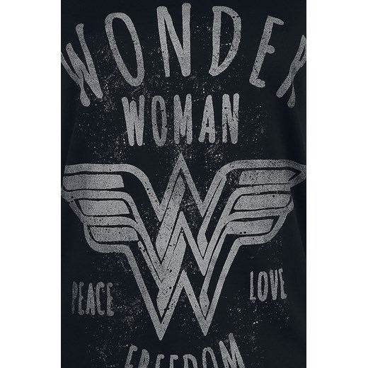 Wonder Woman - Freedom - T-Shirt - czarny M, L, XL, XXL, 3XL, 4XL, 5XL EMP