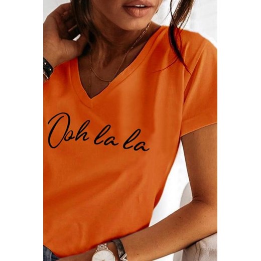 T-shirt damski AMRANDIRA ORANGE S wyprzedaż Ivet Shop