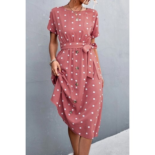 Sukienka VEROLMA PINK XL Ivet Shop okazyjna cena