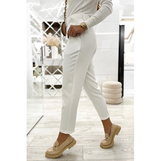 Spodnie damskie MELSANDA WHITE XL Ivet Shop wyprzedaż