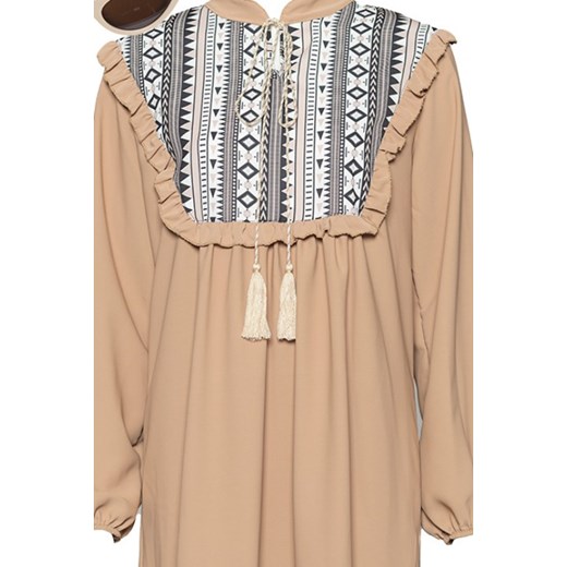 Sukienka NAVERA BEIGE uniwersalny wyprzedaż Ivet Shop