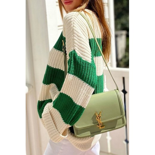 Sweter damski KAFELDA GREEN uniwersalny okazyjna cena Ivet Shop