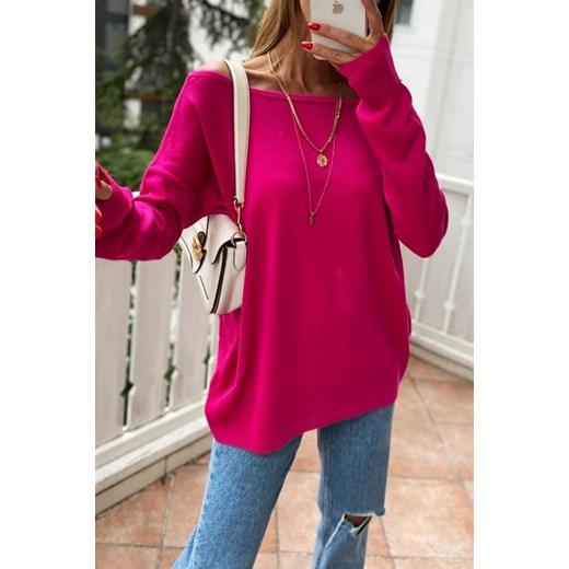 Bluzka damska DOVERA FUCHSIA uniwersalny Ivet Shop okazyjna cena