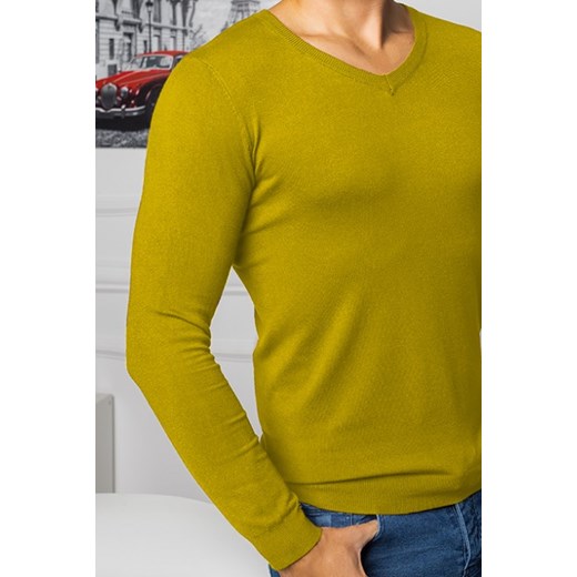 Sweter męski KOLOSAR MUSTARD XL Ivet Shop okazyjna cena
