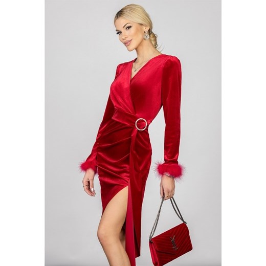 Sukienka SELINDA RED S/M okazja Ivet Shop