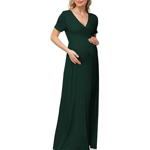 Sukienka ciążowa VERDONA GREEN ze sklepu Ivet Shop w kategorii Sukienki ciążowe - zdjęcie 150823624