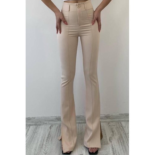 Spodnie damskie MINGELA BEIGE S wyprzedaż Ivet Shop