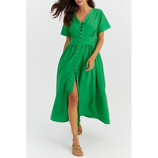 Sukienka RAMOZA GREEN S Ivet Shop okazyjna cena