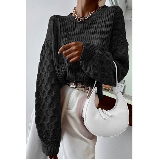 Sweter damski DINEZA BLACK uniwersalny promocja Ivet Shop