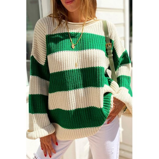 Sweter damski KAFELDA GREEN uniwersalny wyprzedaż Ivet Shop