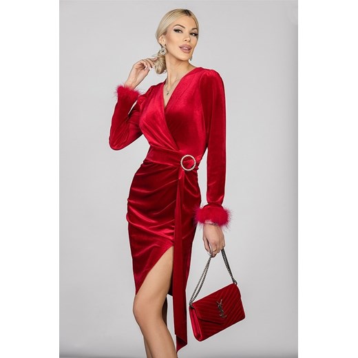 Sukienka SELINDA RED S/M promocyjna cena Ivet Shop