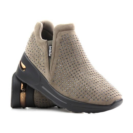 Buty damskie sportowe wsuwane - INBLU IN001310 TORTORA, beżowe Inblu 41 okazja ulubioneobuwie