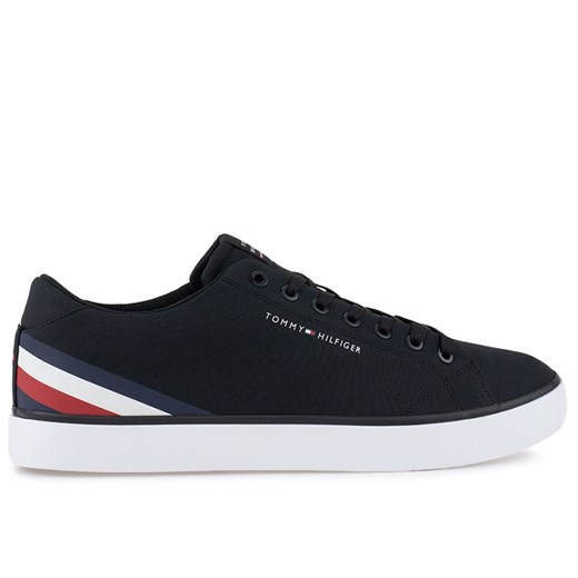 Buty Tommy Hilfiger HI Vulc Core Low Stripes FM0FM04735-BDS - czarne ze sklepu streetstyle24.pl w kategorii Trampki męskie - zdjęcie 150846460