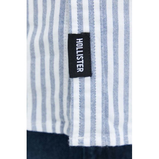 Hollister Co. koszula męska kolor niebieski regular ze stójką Hollister Co. S ANSWEAR.com