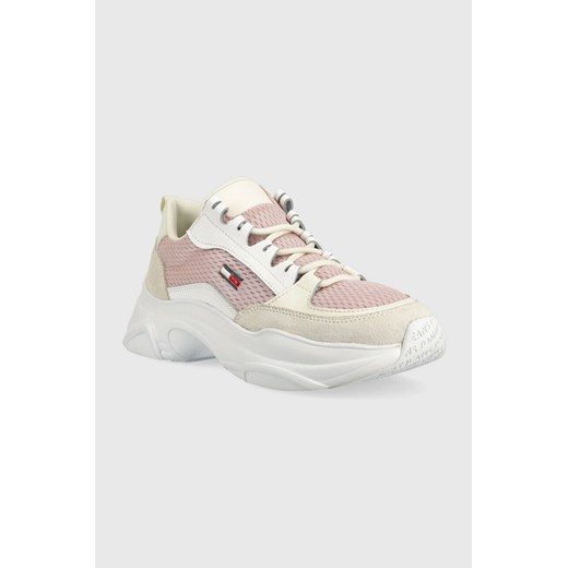 Tommy Jeans sneakersy LIGHTWEIGHT SHOE kolor różowy EN0EN02081 Tommy Jeans 37 ANSWEAR.com