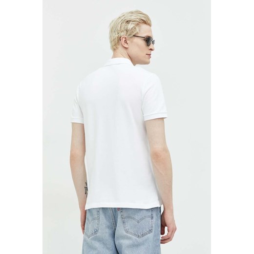 Abercrombie & Fitch polo męski kolor biały gładki Abercrombie & Fitch XS ANSWEAR.com