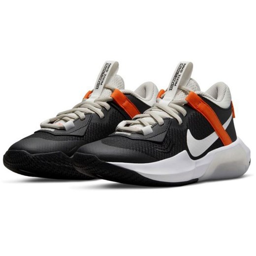 Buty sportowe damskie Nike do koszykówki zoom sznurowane z tkaniny płaskie