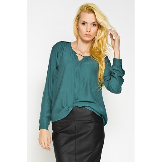 Bluzki i koszule - Click Fashion answear-com zielony guziki
